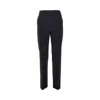 Max Mara Stretch Wool Tailored Pants In Blue