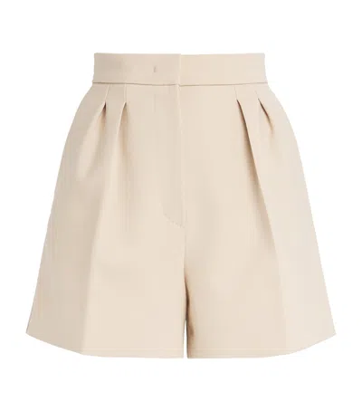 MAX MARA STRETCH-WOOL TAILORED SHORTS
