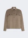 Max Mara Stretch Wool Twill Jacket In Marron Glace'