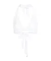 Max Mara Stretchy Bikini Top In White