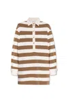 MAX MARA MAX MARA STRIPE PATTERN DRESS