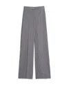 Max Mara Stripe-pattern Trousers In Gray