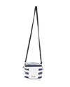 Max Mara 's  Striped Bag In White Polyamide In White