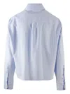 Max Mara Striped Bee-embroidered Shirt In Blue