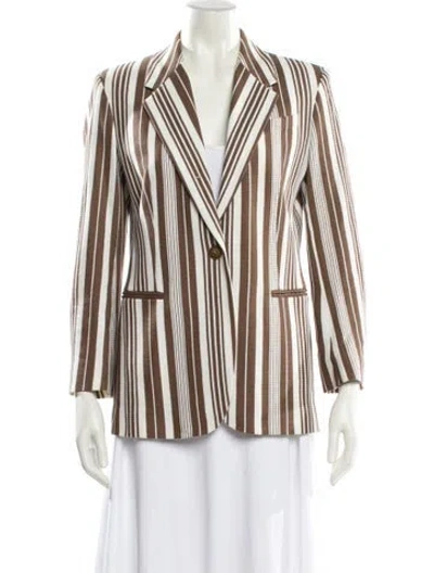 Pre-owned Max Mara Striped Blazer In Multi