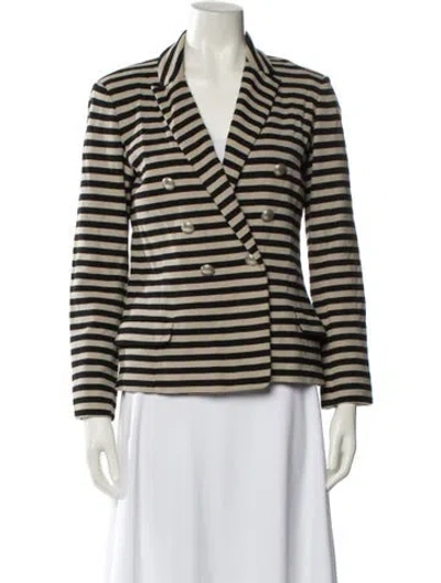 Pre-owned Max Mara Striped Blazer In Neutral