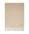 Max Mara Striped Cashmere Shawl In Nude
