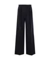 Max Mara Navy Bue Bacca1234 Trousers In Black