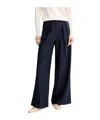 Max Mara Striped Casual Pants In Blue