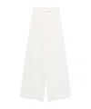 Max Mara Clarion Pinstriped Straight-leg Pants In White