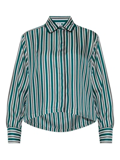 Max Mara Striped Collar Shirt