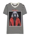 Max Mara Rosso Printed Cotton Jersey T-shirt In Multicolor