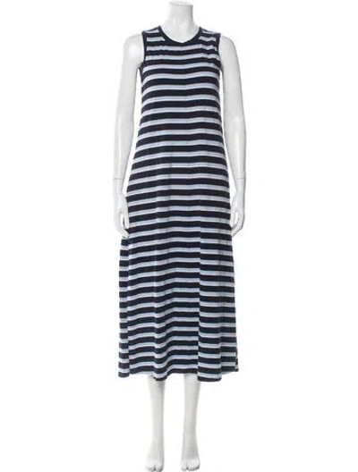 Pre-owned Max Mara Striped Cover-up In Blue
