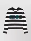 Max Mara Viterbo Wool Crewneck Sweater In Multi