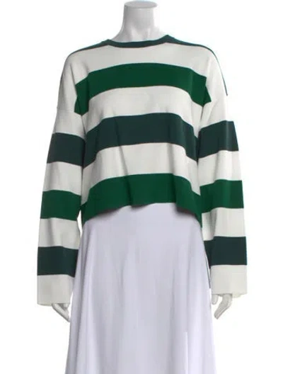 Pre-owned Max Mara Striped Crew Neck Sweater In Multi