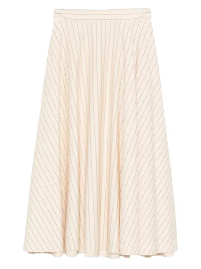 Max Mara Midirock Mit Streifen In Neutral