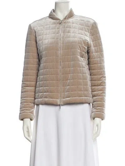Pre-owned Max Mara Striped Jacket In Neutral