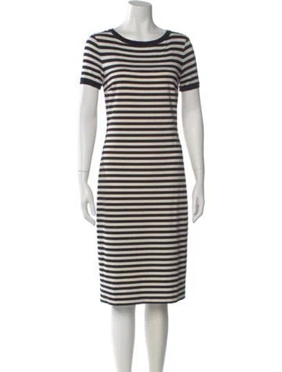 Pre-owned Max Mara Striped Knee-length Dress