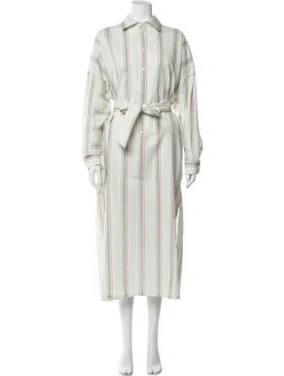 Pre-owned Max Mara Striped Knee-length Dress In Multi