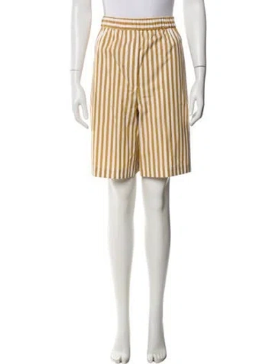 Pre-owned Max Mara Striped Knee-length Shorts In Multi
