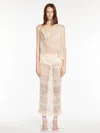 Max Mara Striped Knit Dress In Powder
