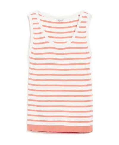 MAX MARA STRIPED KNITTED TANK TOP