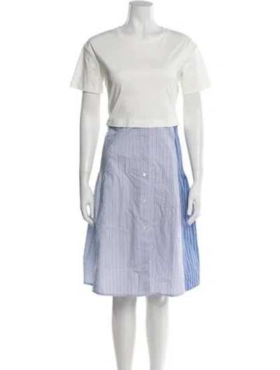 Pre-owned Max Mara Striped Midi Length Dress