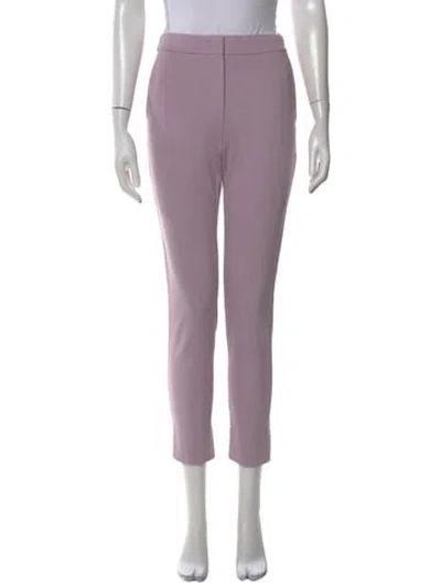 Pre-owned Max Mara Striped Pants In Purple