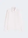 Max Mara Striped Poplin Shirt In Pink