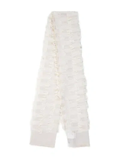 Pre-owned Max Mara Striped Scarf In Neutrals