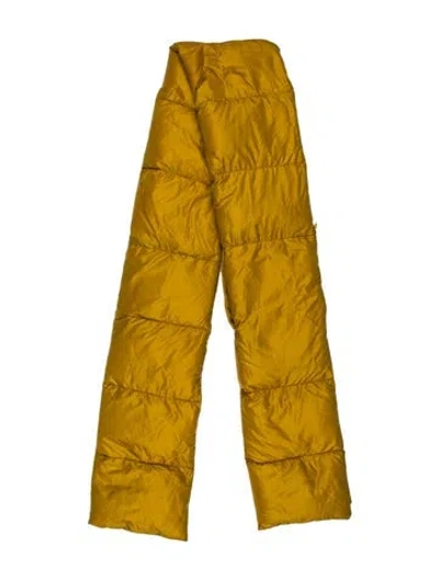 Pre-owned Max Mara Striped Scarf In Yellow