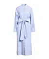 Max Mara Striped Shirt Dress In Blue