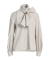 Max Mara Striped Shirts In Neutral