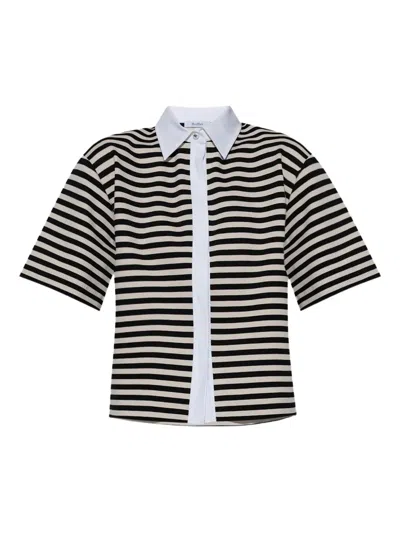MAX MARA STRIPED SHORT-SLEEVED SHIRT