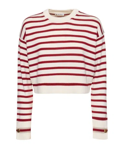 MAX MARA STRIPED SHORT SWEATER
