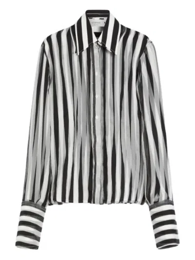 Max Mara Striped Silk Shirt