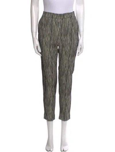 Pre-owned Max Mara Striped Skinny Leg Pants In Neutral