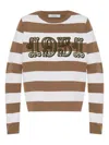 Max Mara 1951 Embroidery Wool Striped Sweater Clothing In Multi