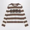 Max Mara Striped Sweater With Embroidery