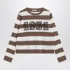 Max Mara Striped Sweater With Embroidery
