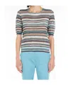Max Mara Striped T-shirt In Blue
