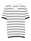 Max Mara Striped T-shirt In White