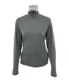 Max Mara Striped Top In Black