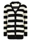 Max Mara Striped Virgin-wool Cardigan In Multi