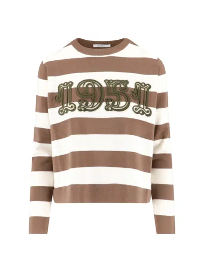 MAX MARA STRIPED VIRGIN WOOL SWEATER