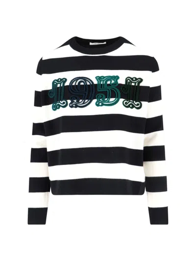 MAX MARA STRIPED VIRGIN WOOL SWEATER