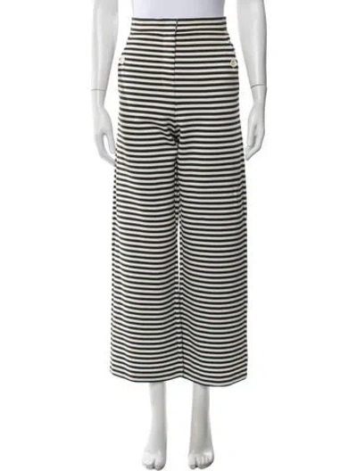 Pre-owned Max Mara Striped Wide Leg Pants In Multi