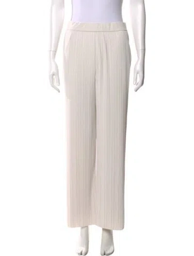 Pre-owned Max Mara Striped Wide Leg Pants In Neutral