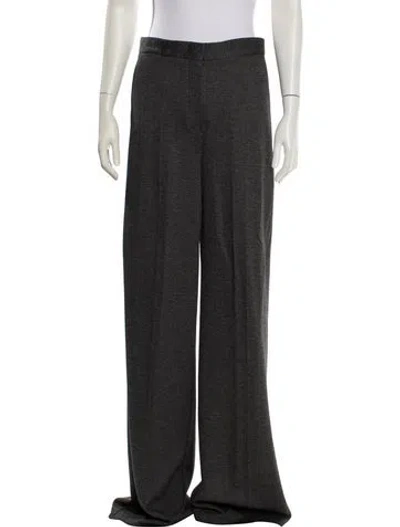 Pre-owned Max Mara Striped Wide Leg Pants W/ Tags In Gray