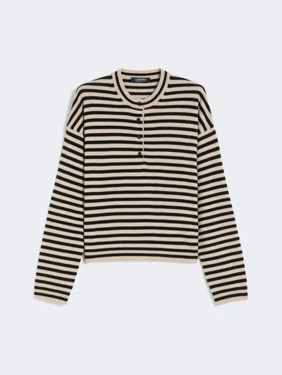 Max Mara Striped Wool Sweater In Multi